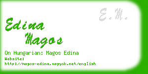 edina magos business card